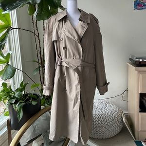 Fleece lined trench by london fog.